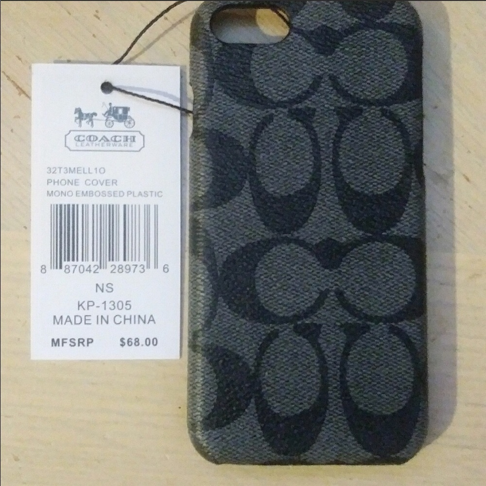 Used Authentic coach iPhone 7 hard case